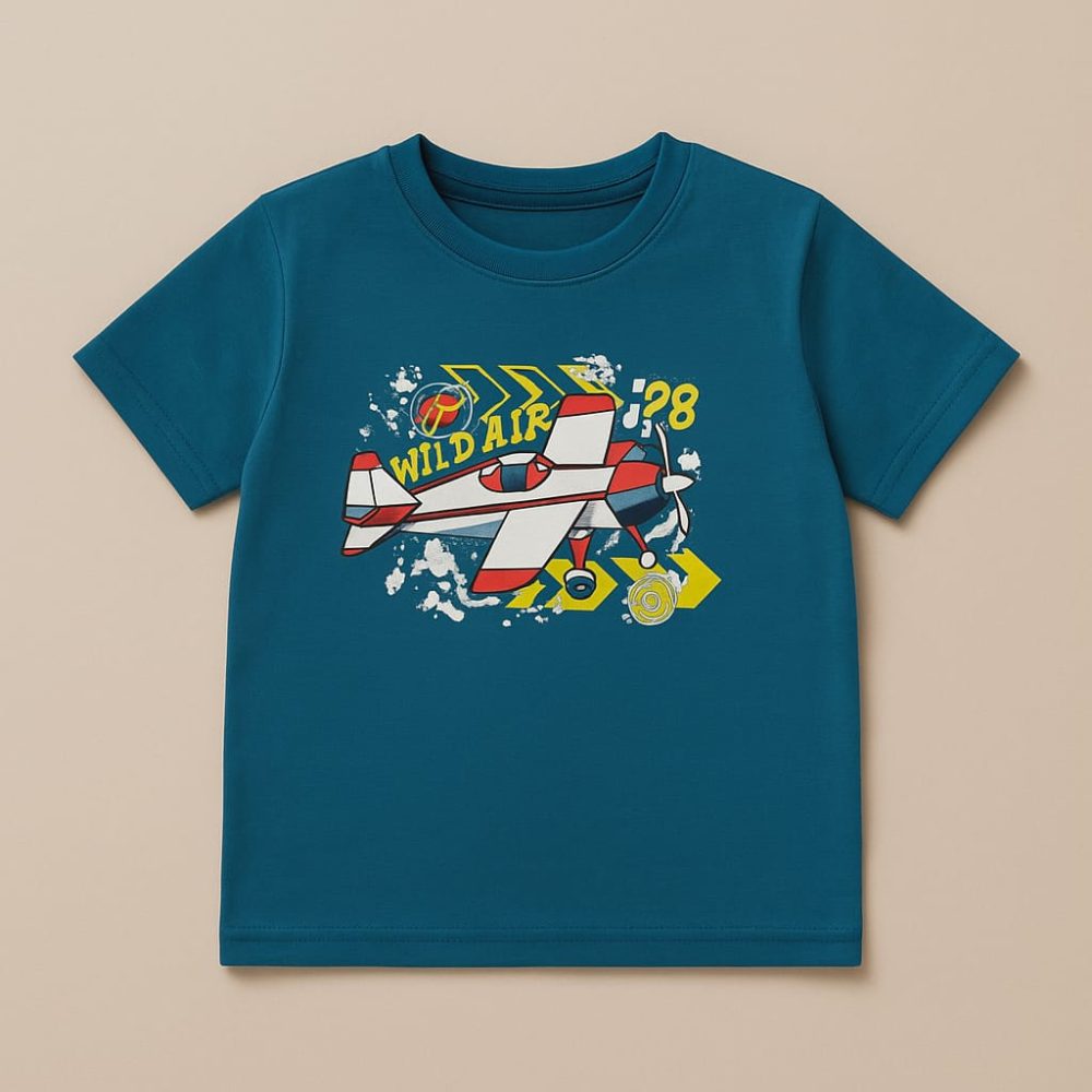 Sky Adventure Airplane Kids T-Shirt